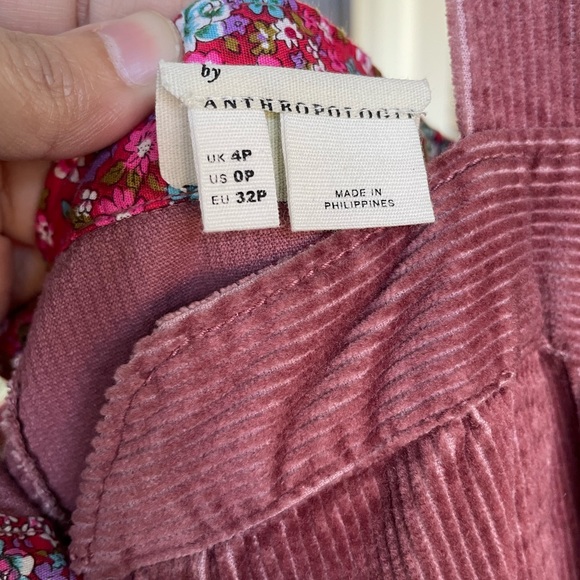 Anthropologie corduroy pinafore dress 0P - Picture 2 of 4